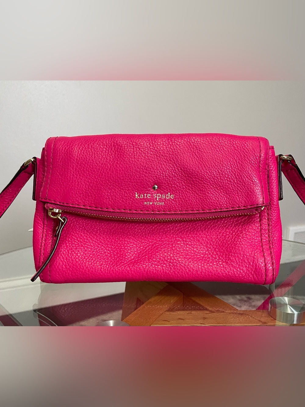 Kate Spade New York Hot Pink Cobble Hill Mini Carson